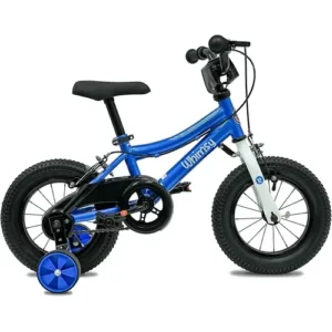 Whimsy Classic Kids Bike, Steel Frame, 2-10 Years Old Girls Boys, Handbrake, Adjustable Saddle, 12/14/16 Inch Bicycle Training Wheels, 20-Inch Kickstand
